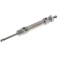 AirTec ISO 6432 Runder doppeltwirkender Zylinder 20-40mm - magnetisch - dämpfend - Außengewinde - Doppelstange