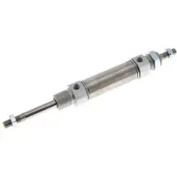 AirTec ISO 6432 Runder doppeltwirkender Zylinder 25-40mm - Magnetisch - Außengewinde - Doppelstange