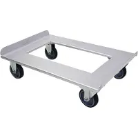 Gastro-Inox Fahrgestell, Aluminium, 2 Rollen feststellbar für GN 1/1