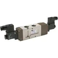 YPC 5/3 G1/2'' Druck-Center-Magnetventil 24V DC 2-10bar/28-140psi