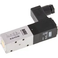 AirTec 5/2 M5 Magnetventil 24V DC 2.5-8bar/35.0-112psi