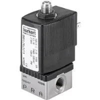 Burkert Magnetventil 3/2-Wege G1/4'' NC Edelstahl FKM 0-10bar/145psi 24VAC 6014 126225