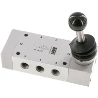 AirTec 5/2 G1/4'' Handhebelventil 0-12bar/0-168psi