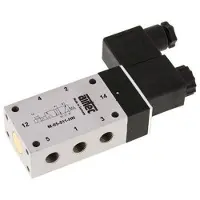 AirTec 5/2 G1/8''-Magnetventil 12V DC 3-10bar/42-140psi