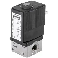 Burkert Magnetventil NPT 1/4'' NO Edelstahl FKM 0-8bar/116psi 230VAC 6013 341302