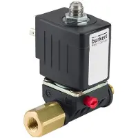 Burkert Magnetventil 3/2-Wege G1/8'' Stecker/Buchse - Banjo NC PPS FKM 0-16bar/232psi 24VAC 6014 389539