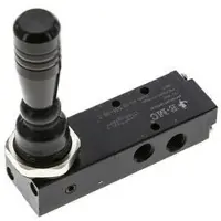 EMC 5/3 G1/8'' Mitte geschlossen Handhebelventil Raste 0-8bar/0-112psi E.MC