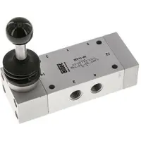 AirTec 5/3 G1/4'' Auslasszentrum Handhebelventil Detent 0-12bar/0-168psi