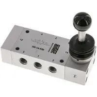 AirTec 5/3 G1/4'' Zentrum Geschlossen Handhebelventil Detent 0-12bar/0-168psi