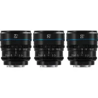 Sirui Night Walker 24+35+55mm T1.2 S35 Cine Objektiv Set mit Case E-Mount Schwarz