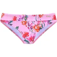 Sunseeker Bikini-Hose "Modern", Damen, Gr. 44, N-Gr, rosa (rosa, bedruckt), Polyamid, bedruckt, geblümt, Badehosen Bikini-Hose, mit Umschagbund, Topseller