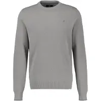 Lerros Sweatshirt "Sweatshirt in sportiver 2-Tone-Optik", Herren, Gr. M, grau (basalt grau), 100% Baumwolle, Sweatshirts Sweatshirt