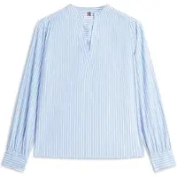 Tommy Hilfiger Shirtbluse "POPLIN V-NK BLOUSE"