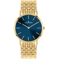 Jacques Lemans 1-2172M Damen-Armbanduhr Nizza Goldfarben/Dunkelblau