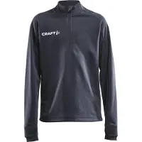Craft Trainingsjacke Evolve Halfzip Kinder Asphalt-Größe 122
