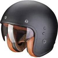 Scorpion Belfast Evo Luxe Jethelm Unisex Fiberglas schwarz, XL