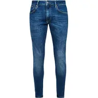 Superdry für Herren. M7010888A Blaue Skinny-Jeans (30/34), Lässig, Baumwolle, Denim, Bio-Baumwolle, Nachhaltig