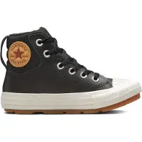 Converse Sneakerboots "CHUCK TAYLOR ALL STAR BERKSHIRE", Mädchen, Gr. 30, schwarz-weiß (schwarz, weiß), Leder, Schuhe Sneakerboots, gefüttert