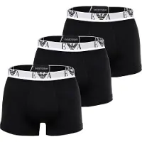 Emporio Armani für Herren. EM000259_AF14131 Set 3 Boxershorts Logo EA schwarz (M), Heimtextilien, Baumwolle