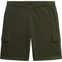 Superdry für Herren. M7110425A Cargo-Shorts mit grünen Kontrastnähten (S), Lässig, Baumwolle
