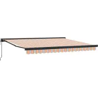 vidaXL Ausziehbare Markise Mehrfarbig 400 x 300 cm Stoff und Metall