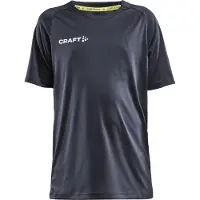Craft Kinder T-Shirt EVOLVE TEE JR 1910144-995000 158-164 - Asphalt - 158-164
