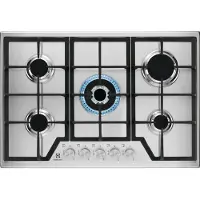 Electrolux KGS7536SX, Edelstahl, Integriert, 75 cm, Gaskochfeld, Edelstahl, 5 Zone(n)