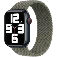 Apple Geflochtenes Solo Loop für das Watch | 38/40/41/42 mm - Größe 1 - Olive