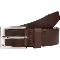Tommy Hilfiger Ledergürtel "New Aly Belt 3,5 cm breit" mit quadratischer Logo-Metallschnalle