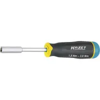 Hazet Drehmomentschraubendreher 1.5 - 3 Nm, Genauigkeit: 6%, 1/4 (6,3 mm) Sechskant hohl, 3-tlg.