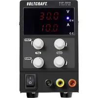 Voltcraft ESP-3010 Labornetzgerät, einstellbar 0 - 30 V/DC 0 - 10 A 300 W Steckanschluss 4 mm schmale Bauform Anzahl Au