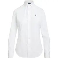 Ralph Lauren für Damen. 211891376001 Slim Fit Baumwollhemd weiß (48), Lässig, Baumwolle, Klassisch, Langarm