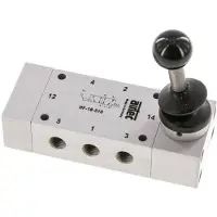 AirTec 5/2 G1/8'' Handhebelventil 0-12bar/0-168psi