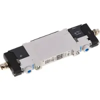 FESTO 2x3/2 Flansch NC-Magnetventil 24V DC 1,5-7bar/21,0-98psi M8 Stecker