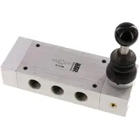 AirTec 5/3 G1/2'' Center Closed Handhebelventil 0-12bar/0-168psi