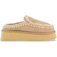 Mou für Damen. MU.FW681004A Clogs Eskimo Plattform beige Lederclogs (38), über 10cm, Keine, Lässig