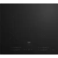Beko HII64720SUF2T, Schwarz, Integriert, 60 cm, Zonen-Induktionskochfeld, Glaskeramik, 4 Zone(n)