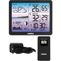 Meteo SP107 Wetterstation, schwarz