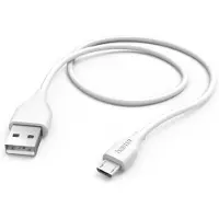 Hama 00125102, 1,5 m, USB A, Micro-USB B, USB 2.0, 0,48 Gbit/s, Weiß