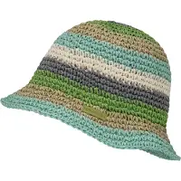 Chillouts Strohhut , Damen, Gr. XS, grün, Stroh, mehrfarbig, Hüte Strohhut, aus Papierstroh mit knautschbarer Struktur & verstellbarer Passform
