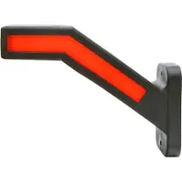 WAS LED Umrissleuchte für 12/24V, Links, Weiß-Rot, Modell 1168L, 240mm Kabellänge