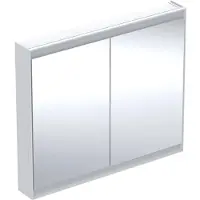 Geberit Spiegelschrank One 105x90x15cm, w/A pb, m ComfortL, 2 Tür.