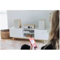 Pure 252807, Heim-Audio-Mikrosystem, Eiche, Weiß, 50 W, 2-Wege, 16,5 cm, 3,17 cm
