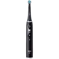 Oral-B iO 6, Erwachsener, Vibrierende Zahnbürste, Intensiv, Tägliche Pflege, Zahnfleischpflege, Sensibel, Whitening, Schwarz, 2 min, Rund