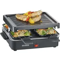 Severin RG 2370, 4 Person(en), Kunststoff, Schwarz, 210 x 210 mm, Tasten, 0,8 m