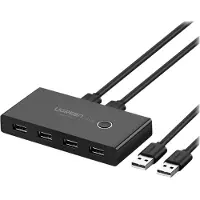 UGREEN USB 2x4 Sharing Switch Selector Black