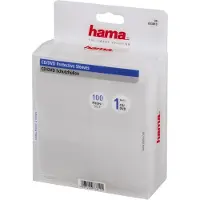 Hama CD-Hülle "CD-/DVD-Schutzhüllen 100, Transparent, CD DVD Hülle", transparent, CD, Hüllen, CD-Hülle