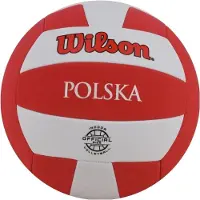 Wilson Super Soft Play Volleyball VB Polen, offizielle Größe weiß und rot, Größe 5 WTH90118XBPO