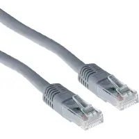 ACT UTP CAT6A 15m, 15 m, Cat6a, U/UTP (UTP), RJ-45, RJ-45, Grau