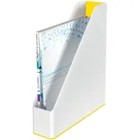 Leitz Stehsammler WOW Duo Color, weiß/gelb